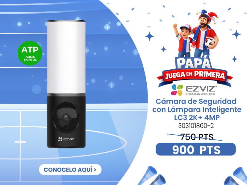 EZVIZ LC3 2K+ 4MP &ndash; C&aacute;mara de Seguridad con L&aacute;mpara Inteligente